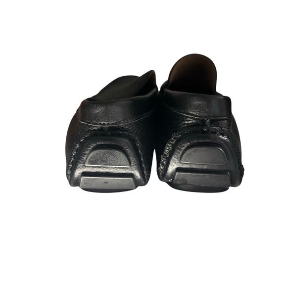 Nordstrom Men’s Black Driving Leather Loafers Size 8 1/2 - Picture 2 of 4